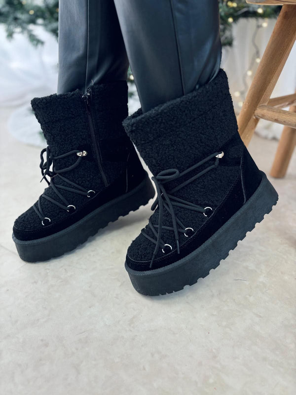 Moonboots Noire (Taille Petite)