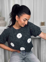 Pull Flora Gris foncé