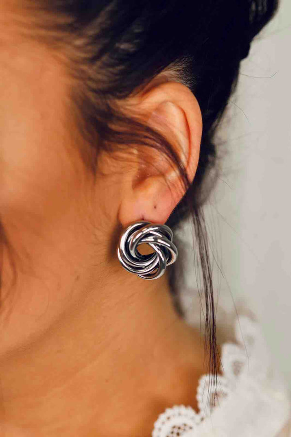 Boucle d'Oreille Diana - Or et Argent