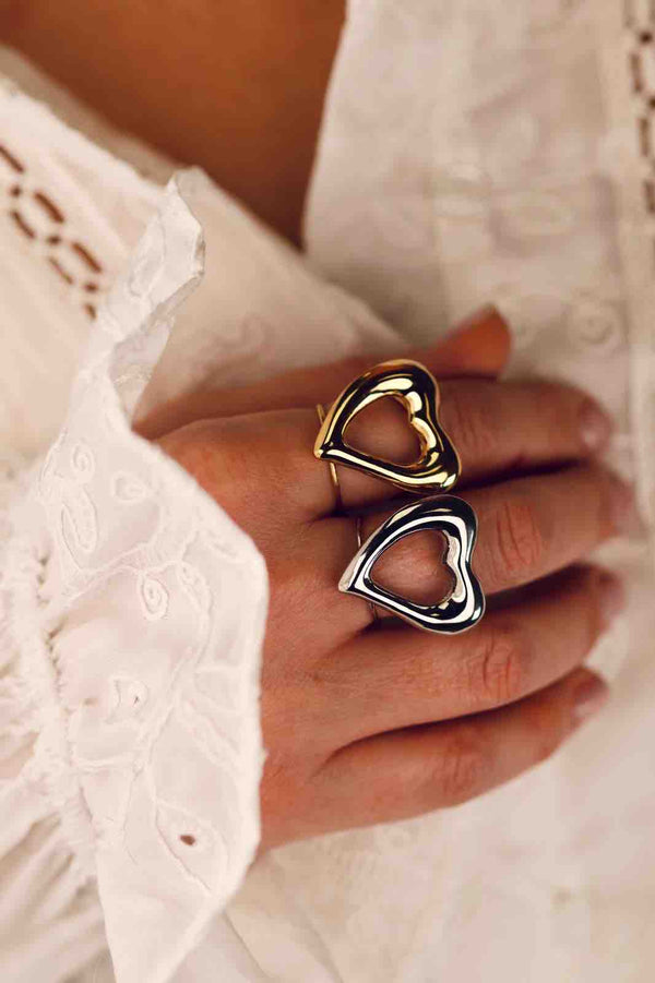 Bague Heart  - Or et Argent