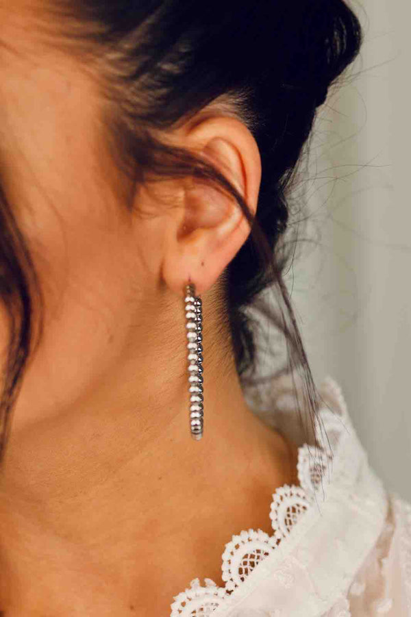 Boucle d'Oreille Liza - Argent