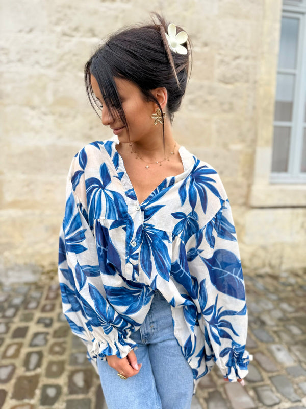 Blouse Joane Bleue