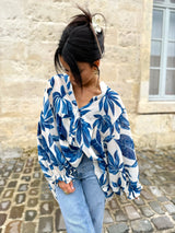 Blouse Joane Bleue