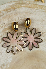 Boucle d'Oreille Flowers - Or