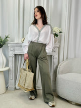 Pantalon Caroline Kaki