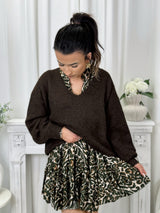 Pull Prisca Marron