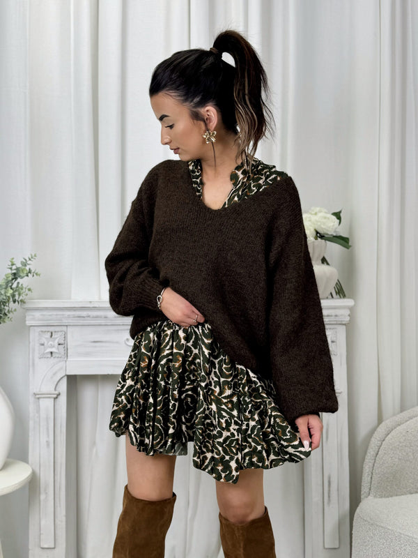 Pull Prisca Marron