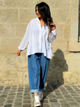 Pantalon Odile Bleu (Grande taille)