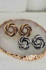 Boucle d'Oreille Diana - Or et Argent